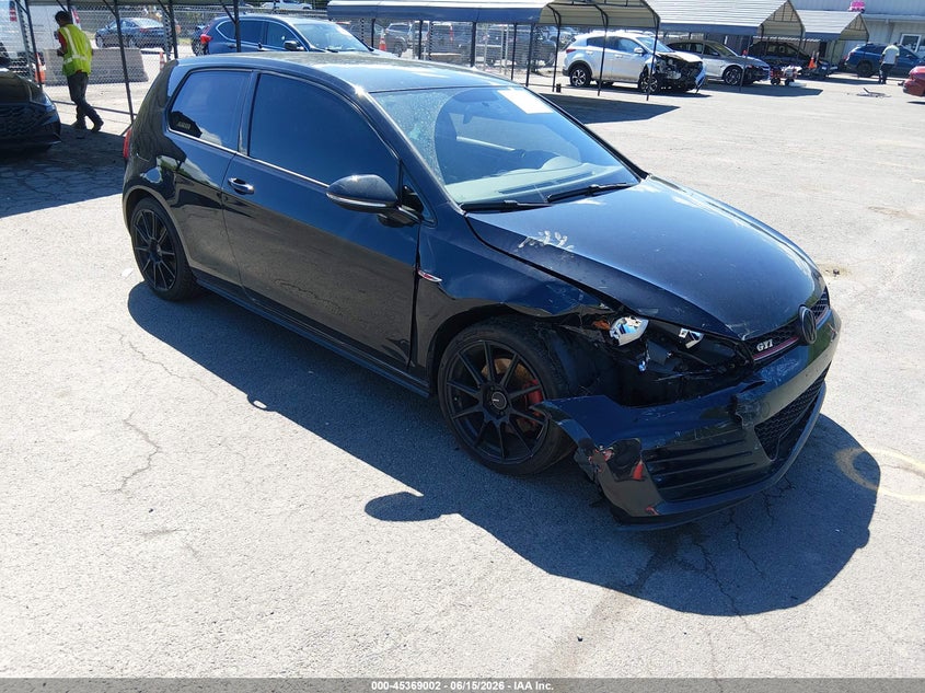 2016 Volkswagen Golf gti VIN 3VWYT7AU0GM027398 IAAI salvage auction — RIGHT FRONT, Salvage (Connecticut), sold $2,200 on 2026-07-09 (photo 1)
