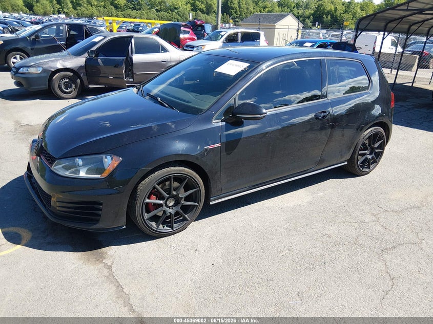 2016 Volkswagen Golf gti VIN 3VWYT7AU0GM027398 IAAI salvage auction — RIGHT FRONT, Salvage (Connecticut), sold $2,200 on 2026-07-09 (photo 2)