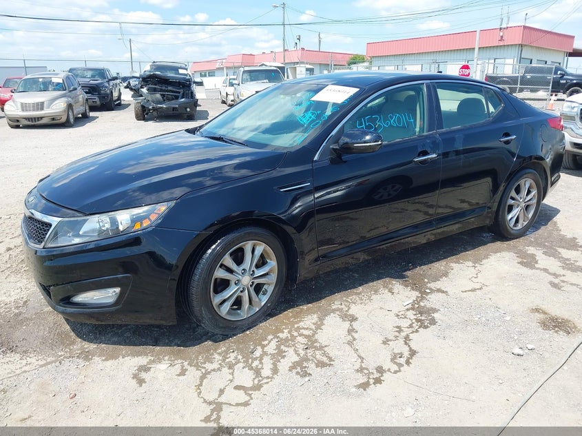 2013 Kia Optima VIN 5XXGM4A76DG224156 IAAI salvage auction — NORMAL WEAR, Clear (Tennessee), sold $225 on 2026-07-16 (photo 2)