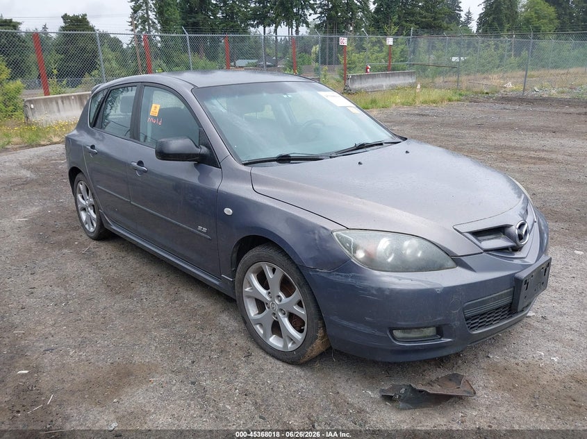 2007 Mazda 3 VIN JM1BK143X71666865 IAAI salvage auction — NORMAL WEAR, Clear (Washington), sold $275 on 2026-07-08 (photo 1)
