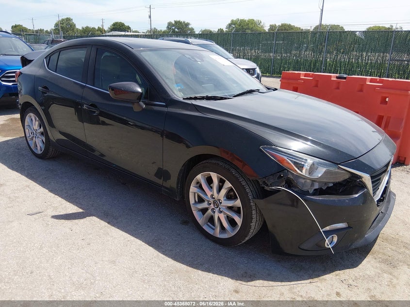 2015 Mazda 3 VIN JM1BM1W38F1234569 IAAI salvage auction — FRONT & REAR, Salvage (Kansas), sold $975 on 2026-07-09 (photo 1)