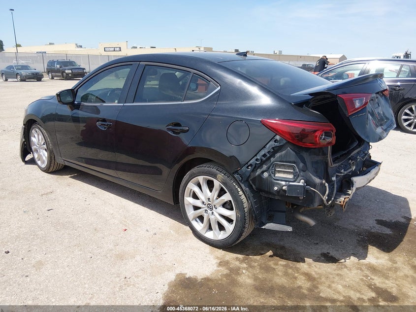 2015 Mazda 3 VIN JM1BM1W38F1234569 IAAI salvage auction — FRONT & REAR, Salvage (Kansas), sold $975 on 2026-07-09 (photo 3)