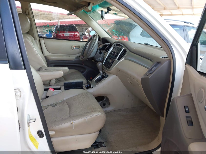 2007 Toyota Highlander VIN JTEDP21A970126718 IAAI salvage auction — FRONT END, Clear (Arizona), sold $1,000 on 2026-07-14 (photo 5)