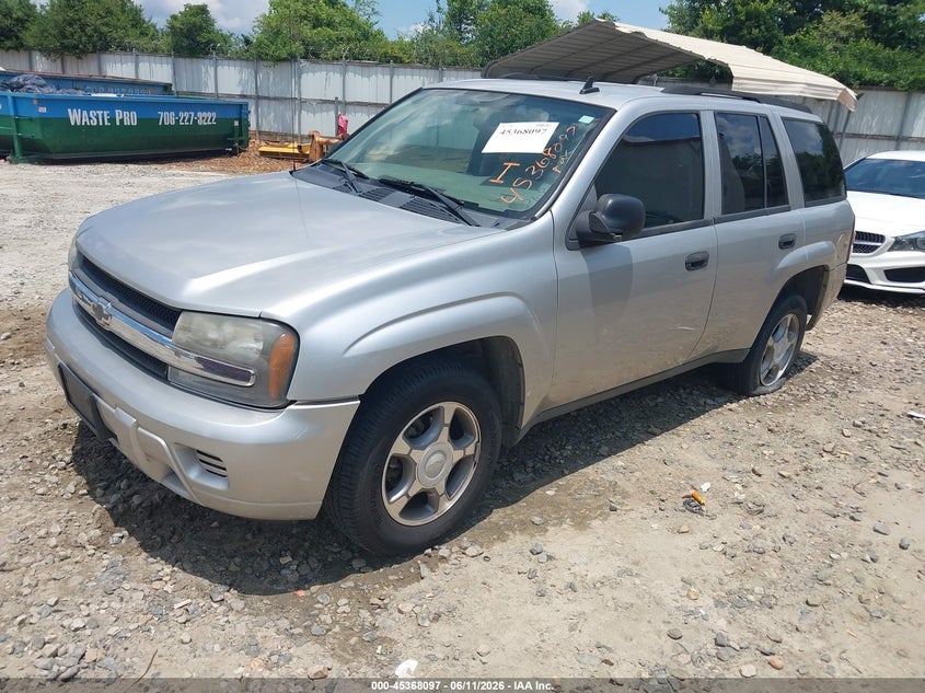 2008 Chevrolet Trailblazer VIN 1GNDS13S782206759 IAAI salvage auction — NORMAL WEAR, Repossession Paperwork (Georgia), sold $375 on 2026-07-09 (photo 2)
