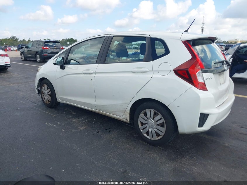 2016 Honda Fit VIN JHMGK5H50GX026328 IAAI salvage auction — FRONT END, Rebuildable (Florida), sold $1,600 on 2026-07-16 (photo 3)