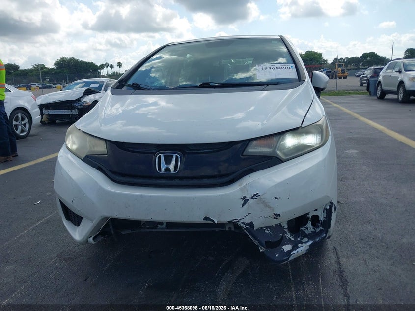 2016 Honda Fit VIN JHMGK5H50GX026328 IAAI salvage auction — FRONT END, Rebuildable (Florida), sold $1,600 on 2026-07-16 (photo 6)