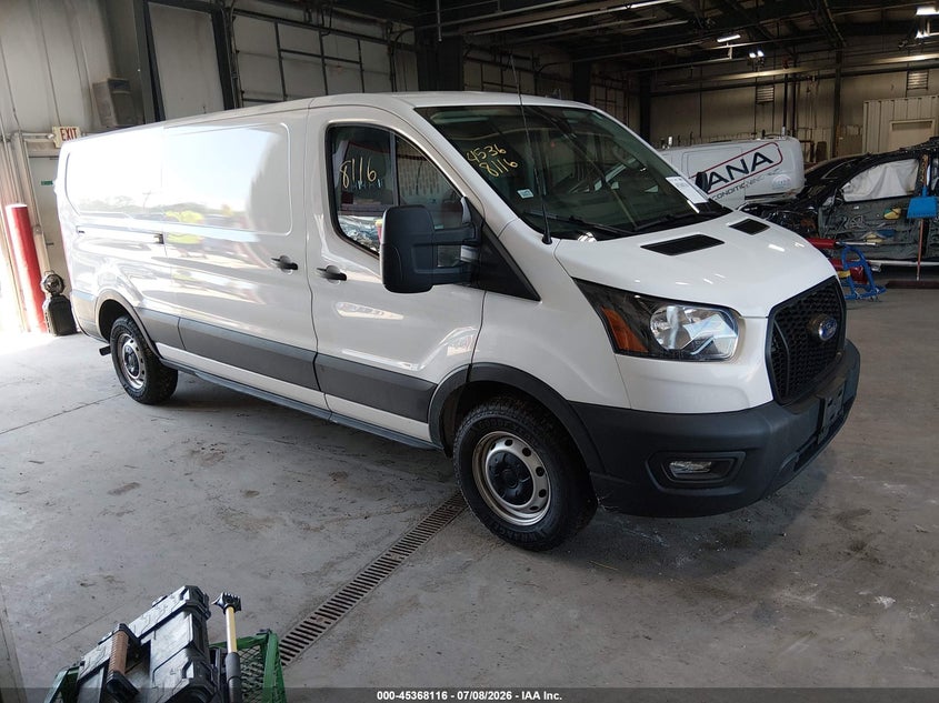 2021 Ford Transit-250 VIN 1FTBR1Y80MKA76374 IAAI salvage auction — RIGHT SIDE, Clear (Illinois), sold $8,350 on 2026-07-14 (photo 1)