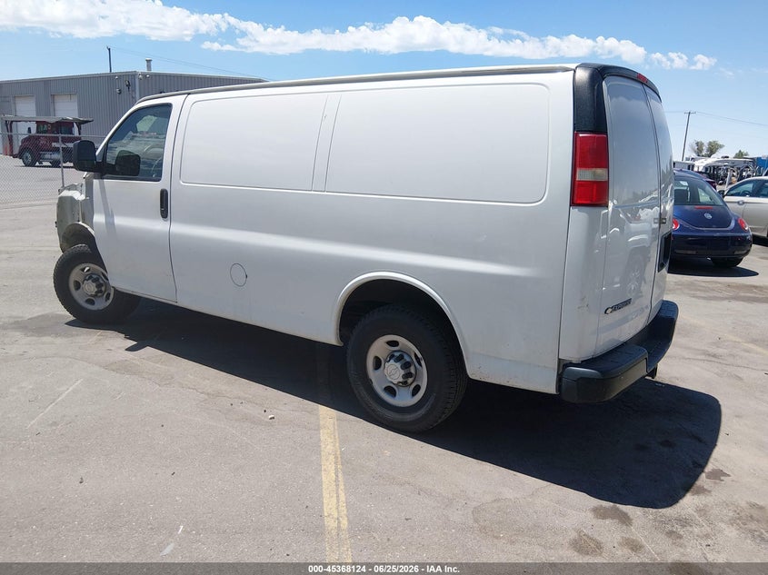 2019 Chevrolet Express 2500 VIN 1GCWGAFG6K1272436 IAAI salvage auction — FRONT END, Clear (California), sold $275 on 2026-07-09 (photo 3)