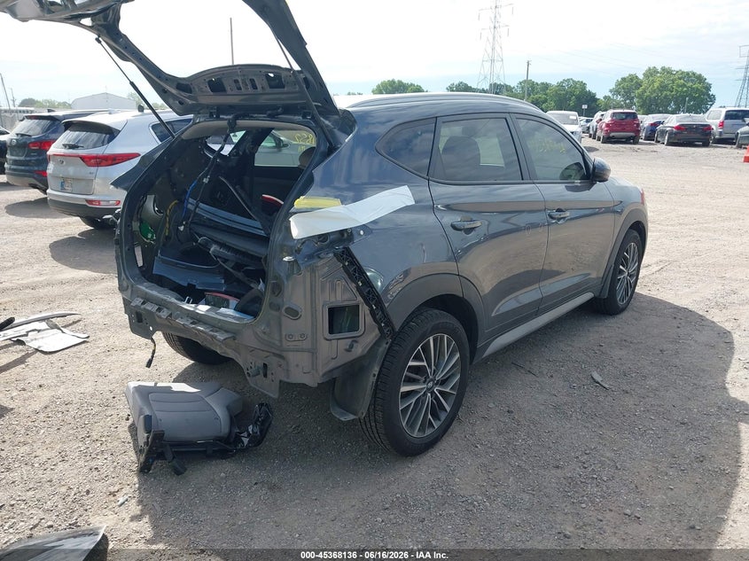 2019 Hyundai Tucson VIN KM8J3CAL1KU899979 IAAI salvage auction — REAR END, Salvage (Indiana), sold $4,300 on 2026-07-15 (photo 4)