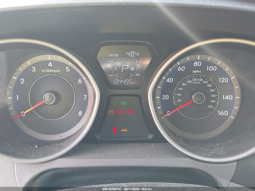 2014 Hyundai Elantra VIN KMHDH4AE0EU037413 IAAI salvage auction — NORMAL WEAR, Clear (Maryland), sold $900 on 2026-07-09 (photo 7)