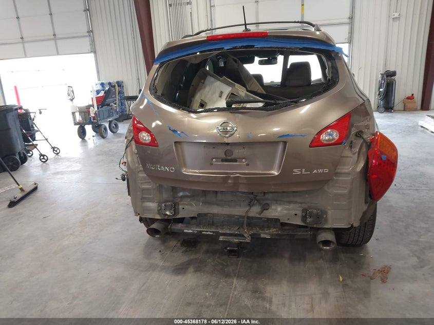 2009 Nissan Murano VIN JN8AZ18W09W146809 IAAI salvage auction — REAR END, Salvage (Colorado), sold $275 on 2026-07-20 (photo 6)