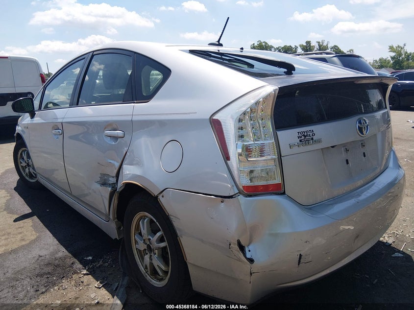 2010 Toyota Prius VIN JTDKN3DU1A1269550 IAAI salvage auction — LEFT REAR, Salvage (New Jersey), sold $850 on 2026-07-27 (photo 6)