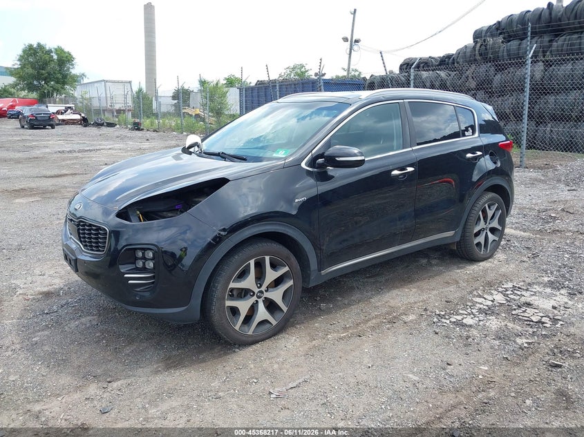 2017 Kia Sportage VIN KNDPRCA67H7090212 IAAI salvage auction — NORMAL WEAR, Clear (New Jersey), sold $2,650 on 2026-07-17 (photo 2)