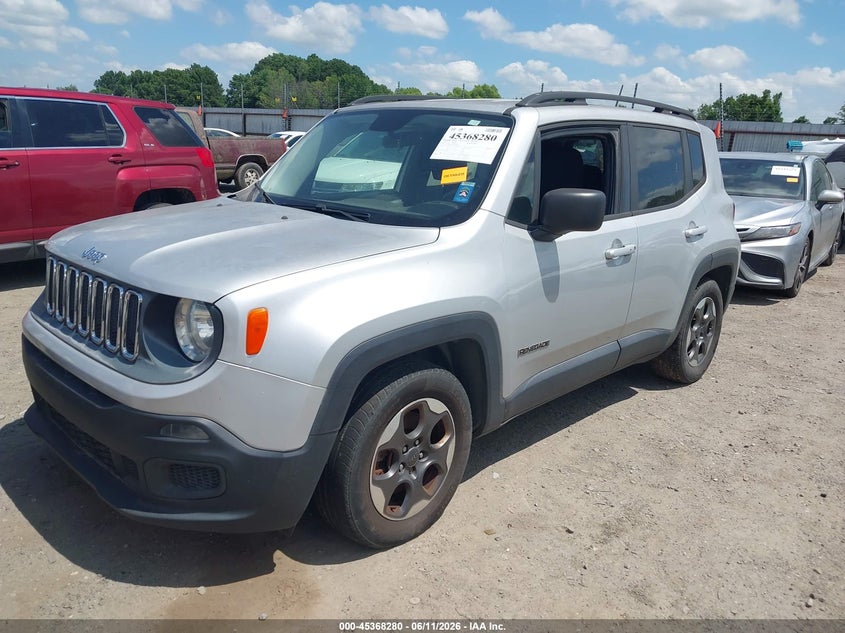 2016 Jeep Renegade VIN ZACCJAATXGPD71678 IAAI salvage auction — NORMAL WEAR, Clear (Arkansas), sold $1,175 on 2026-07-29 (photo 2)