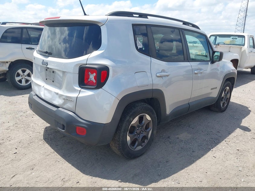 2016 Jeep Renegade VIN ZACCJAATXGPD71678 IAAI salvage auction — NORMAL WEAR, Clear (Arkansas), sold $1,175 on 2026-07-29 (photo 4)
