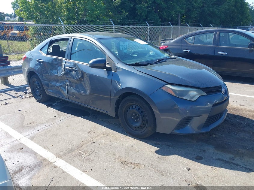 2014 Toyota Corolla VIN 5YFBURHE7EP124135 IAAI salvage auction — RIGHT REAR, Salvage (North Carolina), sold $2,150 on 2026-07-09 (photo 1)