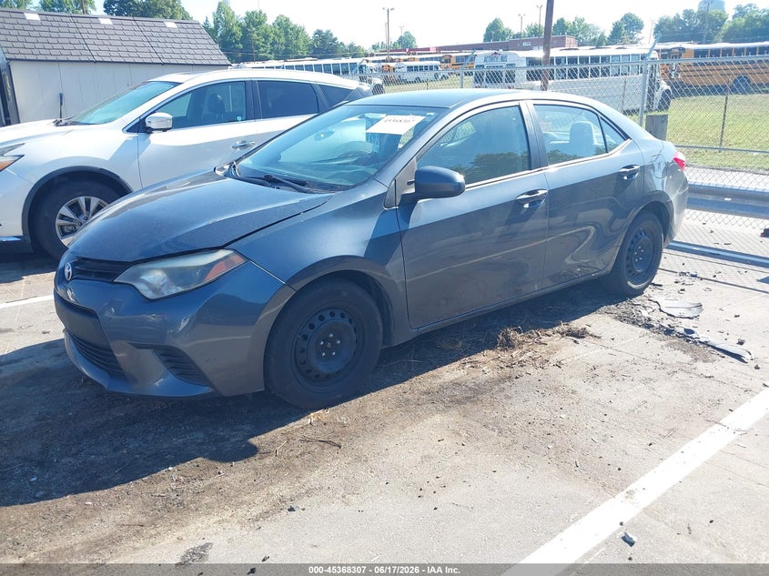 2014 Toyota Corolla VIN 5YFBURHE7EP124135 IAAI salvage auction — RIGHT REAR, Salvage (North Carolina), sold $2,150 on 2026-07-09 (photo 2)
