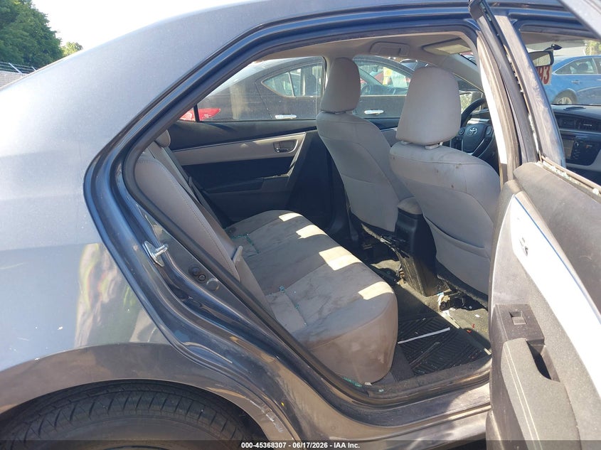 2014 Toyota Corolla VIN 5YFBURHE7EP124135 IAAI salvage auction — RIGHT REAR, Salvage (North Carolina), sold $2,150 on 2026-07-09 (photo 8)