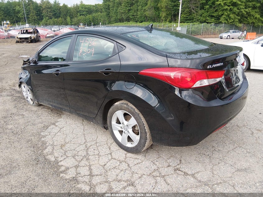 2011 Hyundai Elantra VIN KMHDH4AE8BU112032 IAAI salvage auction — FRONT END, Salvage (Maine), sold $350 on 2026-07-27 (photo 3)