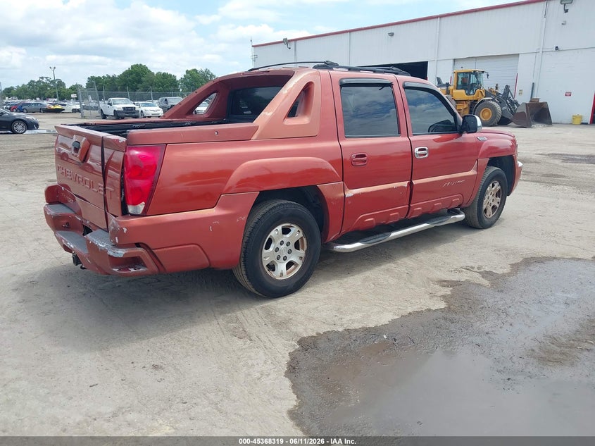 2002 Chevrolet Avalanche VIN 3GNEK13T42G243828 IAAI salvage auction — LEFT FRONT, Clear (Florida), sold $1,500 on 2026-07-19 (photo 4)
