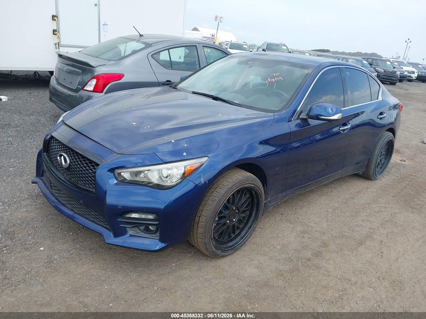 2016 Infiniti Q50 VIN JN1FV7AR6GM451053 IAAI salvage auction — MECHANICAL, Salvage Title, sold $25 on 2026-07-29 (photo 2)