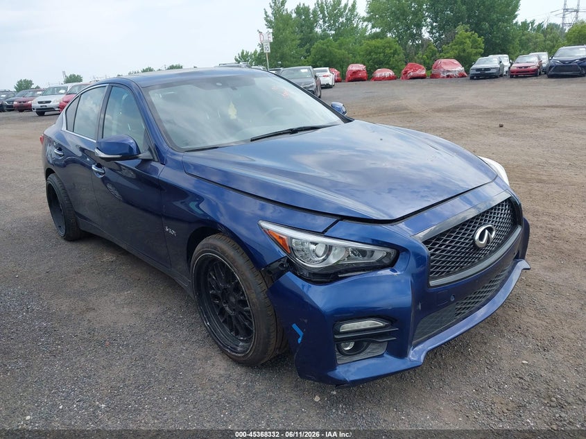 2016 Infiniti Q50 VIN JN1FV7AR6GM451053 IAAI salvage auction — MECHANICAL, Salvage Title, sold $25 on 2026-07-29 (photo 6)