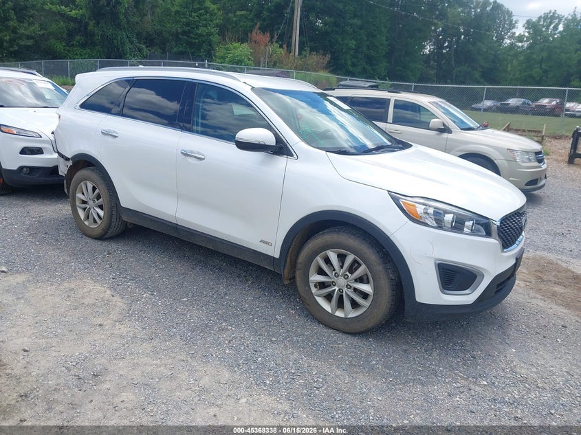 2018 Kia Sorento VIN 5XYPGDA34JG392244 IAAI salvage auction — LEFT REAR, Salvage (Virginia), sold $725 on 2026-07-28 (photo 1)