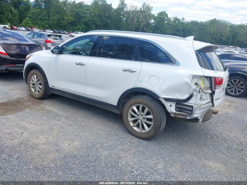 2018 Kia Sorento VIN 5XYPGDA34JG392244 IAAI salvage auction — LEFT REAR, Salvage (Virginia), sold $725 on 2026-07-28 (photo 3)