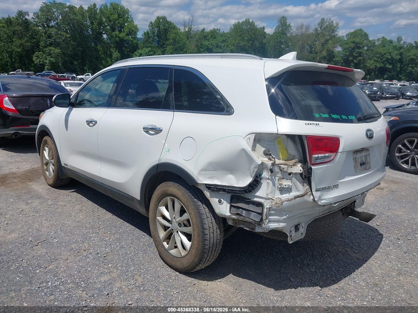 2018 Kia Sorento VIN 5XYPGDA34JG392244 IAAI salvage auction — LEFT REAR, Salvage (Virginia), sold $725 on 2026-07-28 (photo 6)