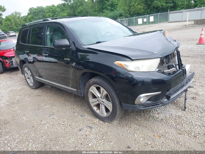 2013 Toyota Highlander VIN 5TDDK3EH0DS217644 IAAI salvage auction — FRONT END, Salvage (Ohio), sold $3,900 on 2026-07-05 (photo 1)