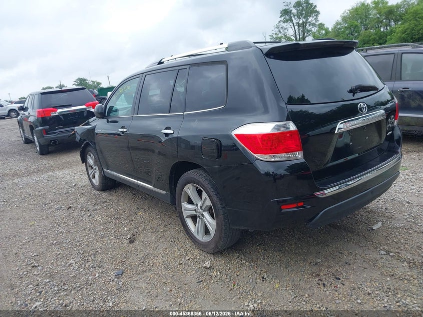 2013 Toyota Highlander VIN 5TDDK3EH0DS217644 IAAI salvage auction — FRONT END, Salvage (Ohio), sold $3,900 on 2026-07-05 (photo 3)