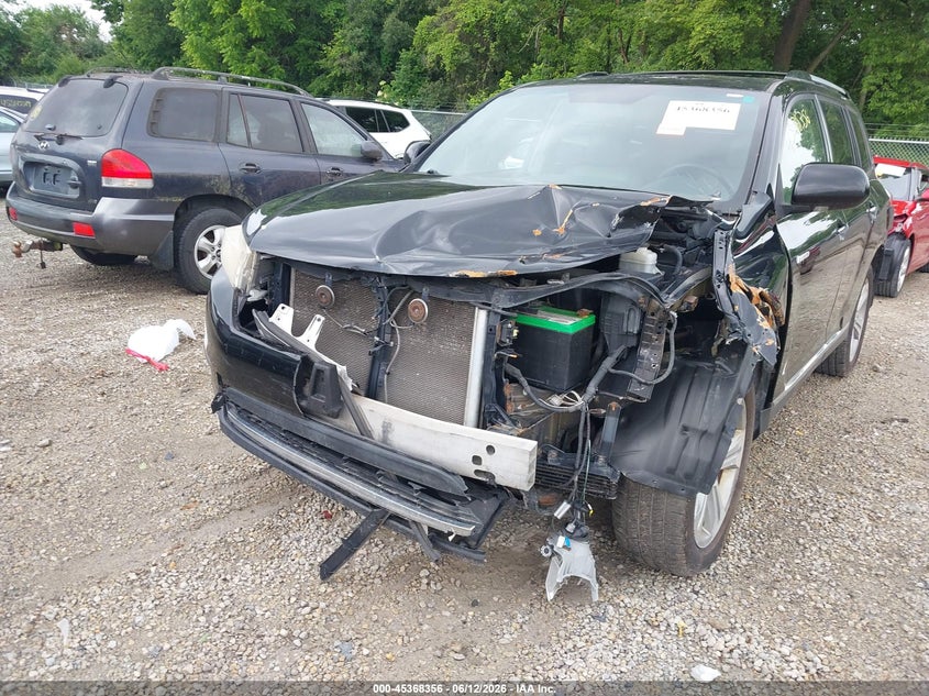 2013 Toyota Highlander VIN 5TDDK3EH0DS217644 IAAI salvage auction — FRONT END, Salvage (Ohio), sold $3,900 on 2026-07-05 (photo 6)