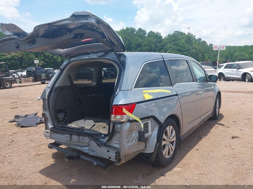 2017 Honda Odyssey VIN 5FNRL5H37HB012945 IAAI salvage auction — REAR END, Salvage (Alabama), sold $2,000 on 2026-07-19 (photo 4)