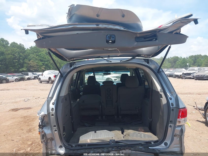 2017 Honda Odyssey VIN 5FNRL5H37HB012945 IAAI salvage auction — REAR END, Salvage (Alabama), sold $2,000 on 2026-07-19 (photo 6)