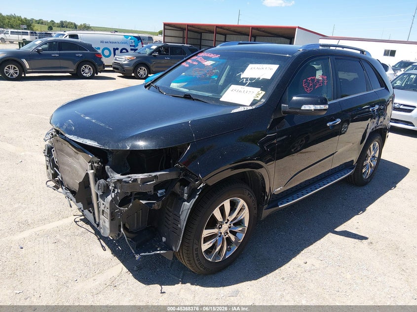 2012 Kia Sorento VIN 5XYKWDA29CG307373 IAAI salvage auction — FRONT END, Certificate Of Title (Nebraska), sold $1,350 on 2026-07-12 (photo 2)
