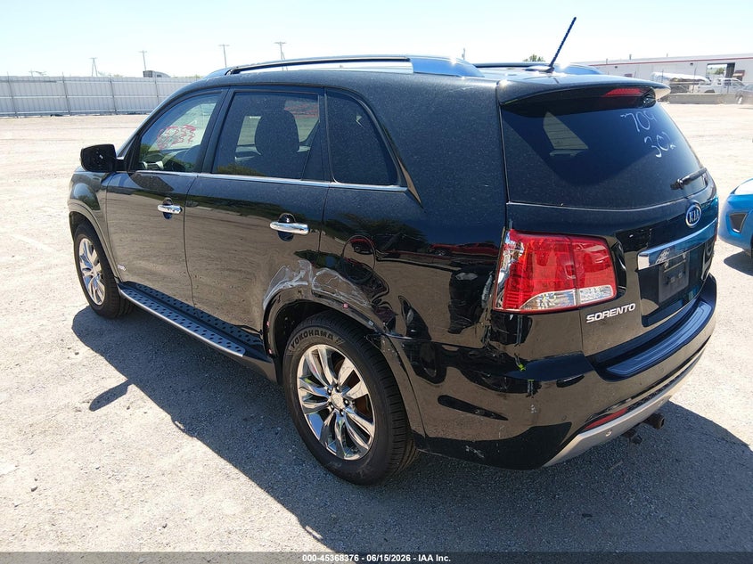 2012 Kia Sorento VIN 5XYKWDA29CG307373 IAAI salvage auction — FRONT END, Certificate Of Title (Nebraska), sold $1,350 on 2026-07-12 (photo 3)