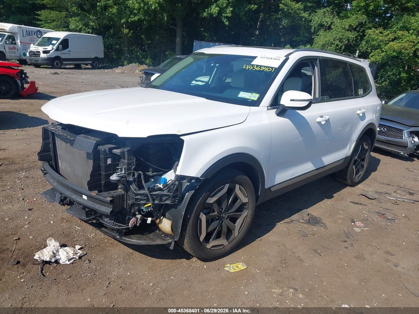 2023 Kia Telluride VIN 5XYP3DGC6PG338830 IAAI salvage auction — FRONT END, Mv-907A (New York), sold $5,600 on 2026-07-28 (photo 2)