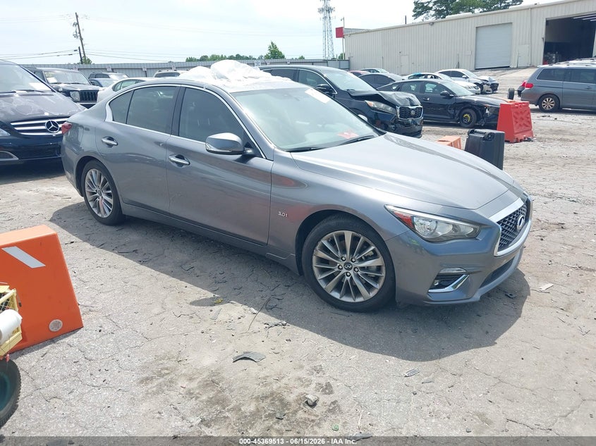 2019 Infiniti Q50 VIN JN1EV7AP8KM513684 IAAI salvage auction — THEFT, Salvage (Georgia), sold $7,550 on 2026-07-15 (photo 1)