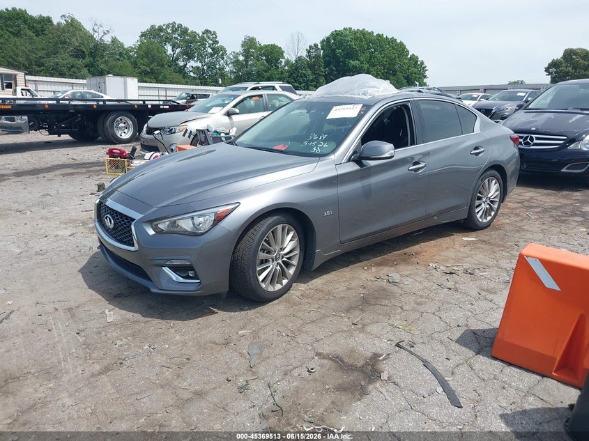 2019 Infiniti Q50 VIN JN1EV7AP8KM513684 IAAI salvage auction — THEFT, Salvage (Georgia), sold $7,550 on 2026-07-15 (photo 2)