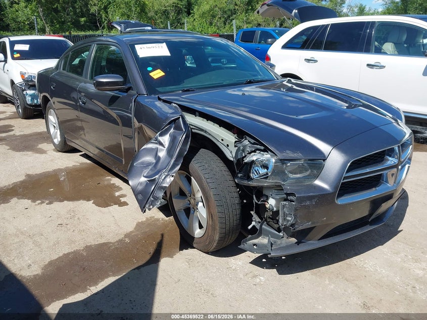 2014 Dodge Charger VIN 2C3CDXBG0EH173996 IAAI salvage auction — RIGHT FRONT, Certificate Of Title (Nebraska), sold $1,425 on 2026-08-10 (photo 1)