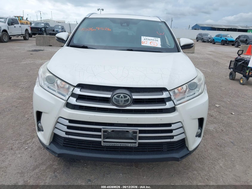 2017 Toyota Highlander VIN 5TDKZRFH7HS520155 IAAI salvage auction — HAIL, Original (Texas), sold $10,275 on 2026-07-15 (photo 6)