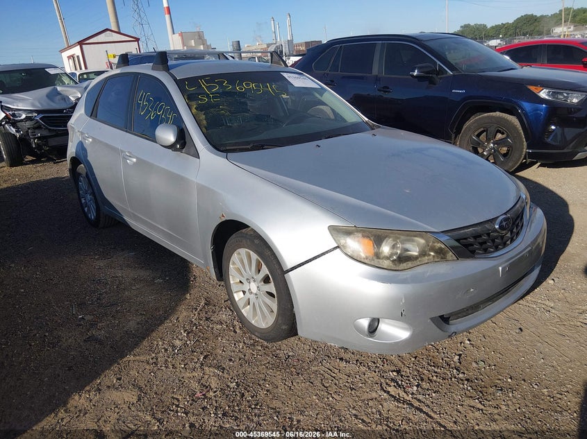 2008 Subaru Impreza VIN JF1GH61638H836630 IAAI salvage auction — SIDE, Salvage (Indiana), sold $375 on 2026-07-15 (photo 1)