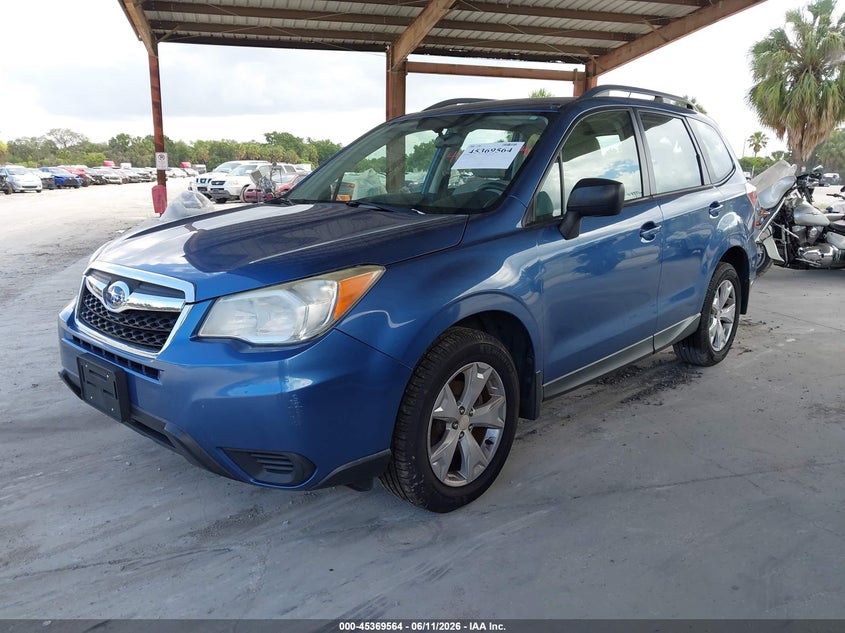2015 Subaru Forester VIN JF2SJABC4FH536898 IAAI salvage auction — NORMAL WEAR, Clear (Florida), sold $2,225 on 2026-07-10 (photo 2)