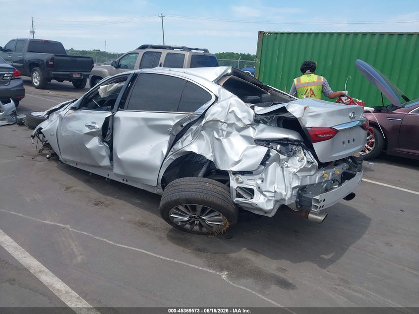 2020 Infiniti Q50 VIN JN1EV7APXLM205594 IAAI salvage auction — ROLLOVER, Salvage (Idaho), sold $1,700 on 2026-07-15 (photo 3)