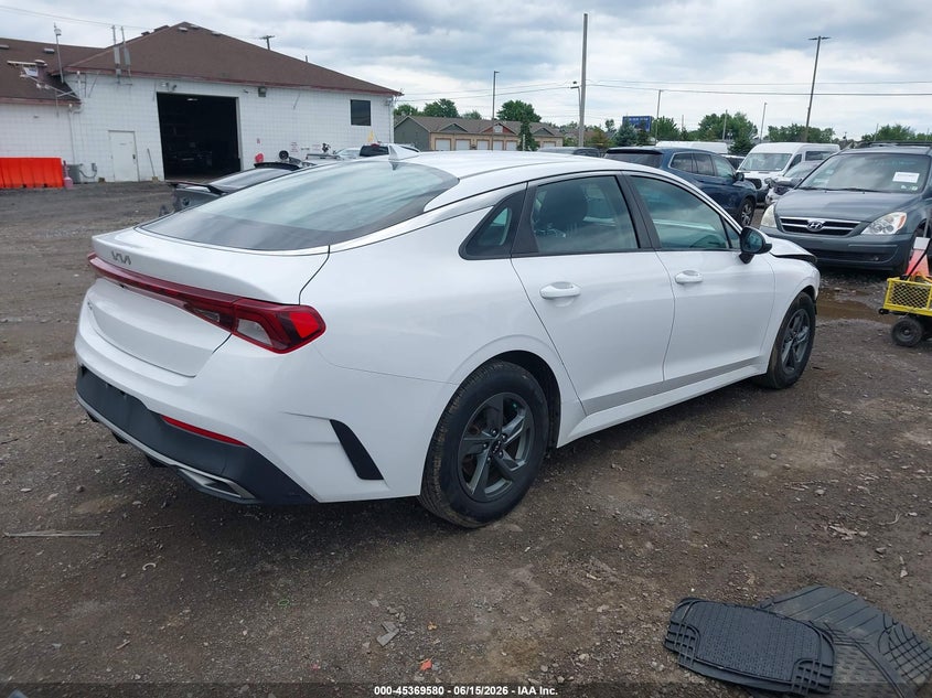 2022 Kia K5 VIN 5XXG24J2XNG115159 IAAI salvage auction — FRONT END, Mv-907A (New York), sold $3,450 on 2026-07-08 (photo 4)