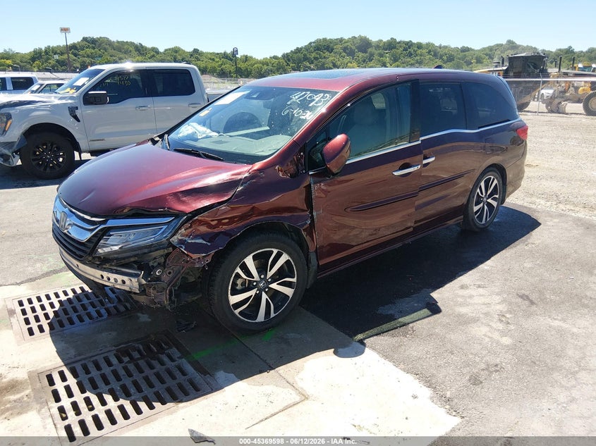 2018 Honda Odyssey VIN 5FNRL6H93JB049703 IAAI salvage auction — FRONT END, Salvage Title, sold $3,300 on 2026-08-04 (photo 2)