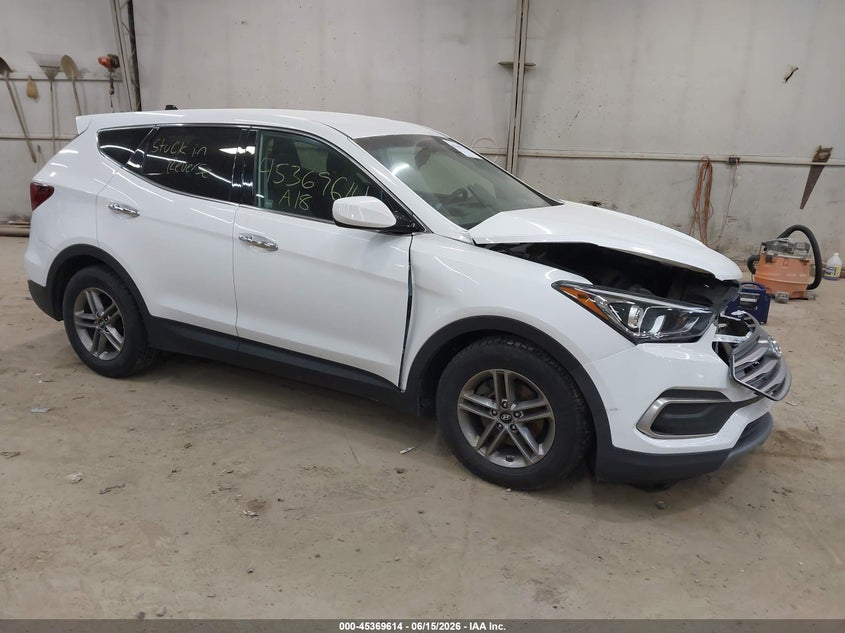 2018 Hyundai Santa fe VIN 5XYZT3LB0JG532857 IAAI salvage auction — FRONT END, Salvage Title, sold $1,250 on 2026-07-24 (photo 1)
