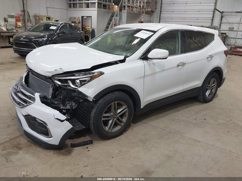 2018 Hyundai Santa fe VIN 5XYZT3LB0JG532857 IAAI salvage auction — FRONT END, Salvage Title, sold $1,250 on 2026-07-24 (photo 2)