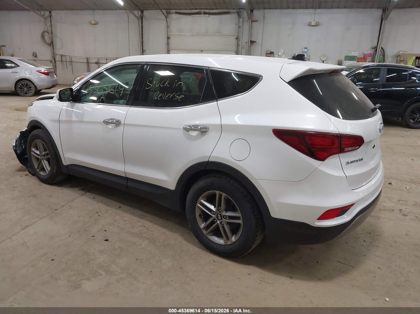 2018 Hyundai Santa fe VIN 5XYZT3LB0JG532857 IAAI salvage auction — FRONT END, Salvage Title, sold $1,250 on 2026-07-24 (photo 3)