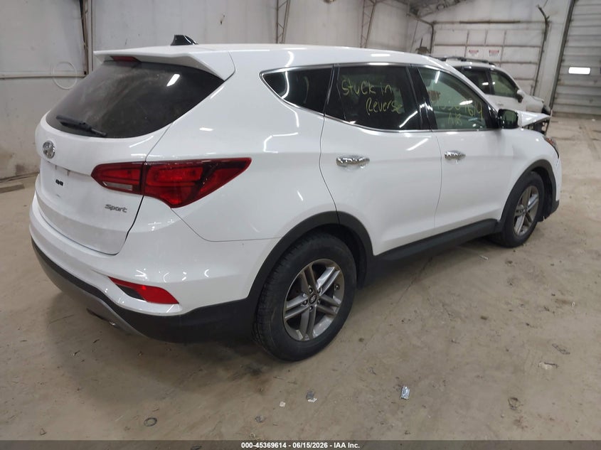 2018 Hyundai Santa fe VIN 5XYZT3LB0JG532857 IAAI salvage auction — FRONT END, Salvage Title, sold $1,250 on 2026-07-24 (photo 4)